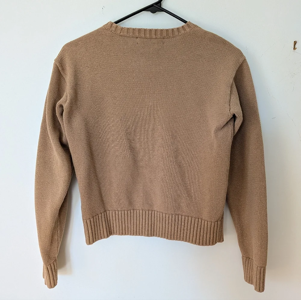 Ralph Lauren Tan Sweater with Dachshund Motif - Picture 3 of 3